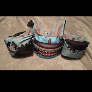For Kids Body Glove Shark Float Vest - Blue Gray